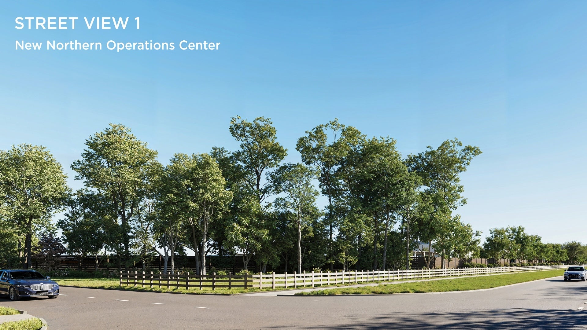 A street view rendering for the new Northern Operations Center.