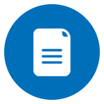 circled blue document