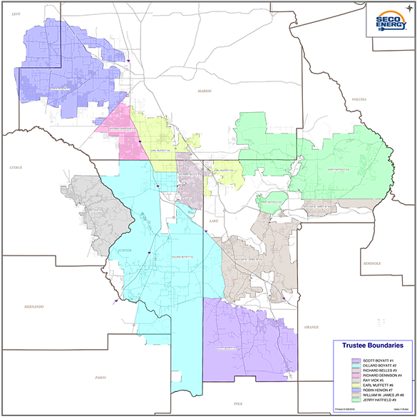 SECO Energy District Map