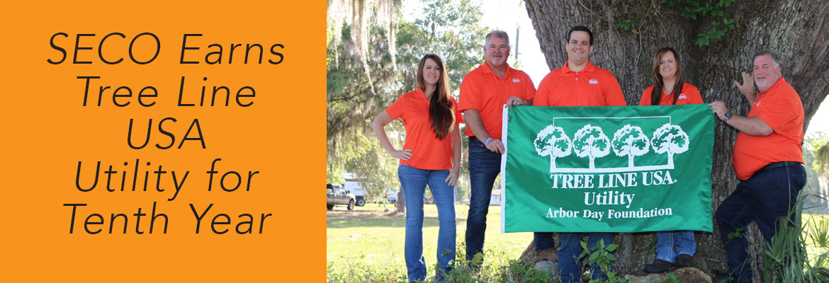 SECO Earns Tree Line USA Utility for Tenth Year
