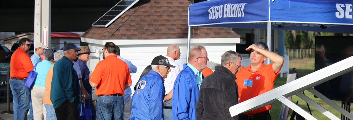 Picture gallery from SECO Energy’s 79th Annual Meeting on March 25, 2017 - Solar Power Information Station, Solar cube