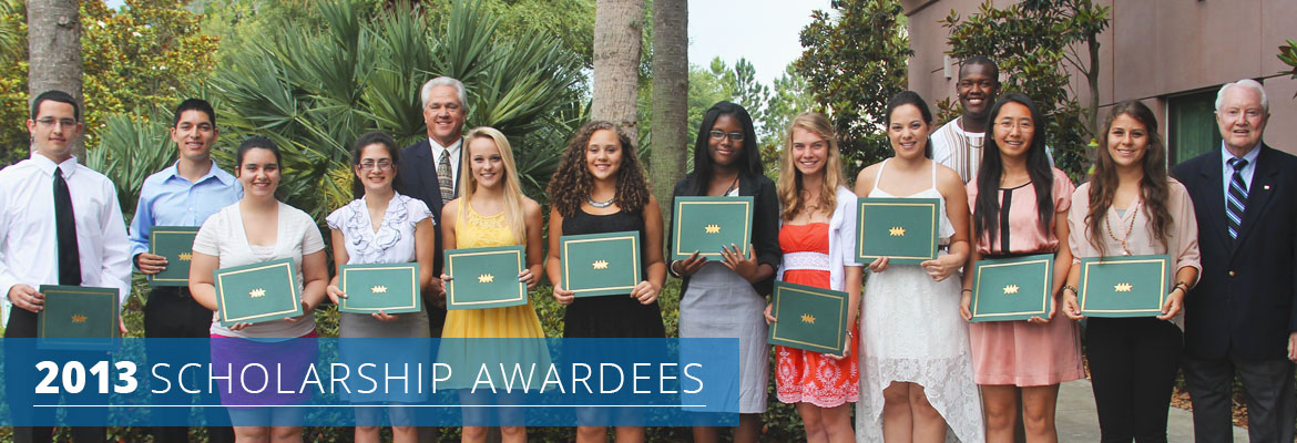 2013 Scholarship Awardees Group Picture