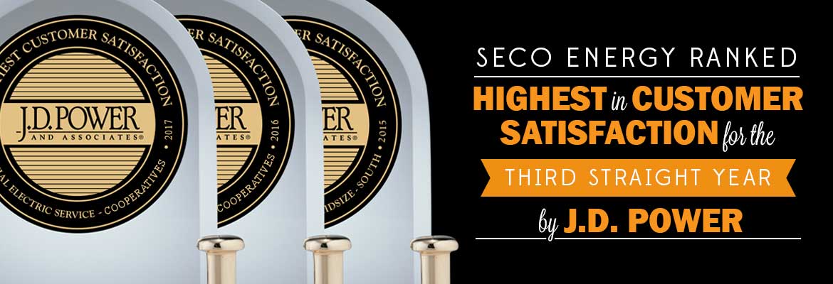 SECO Energy Ranked Highest in Customer Satisfaction for the Third Straight Year by J.D. Power