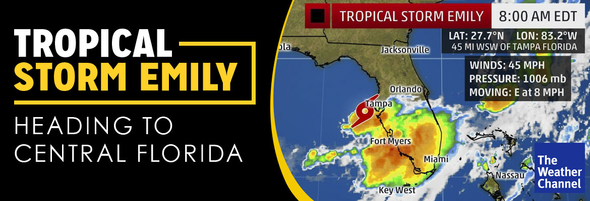 Tropical Storm Emily Heading to Central Florida
